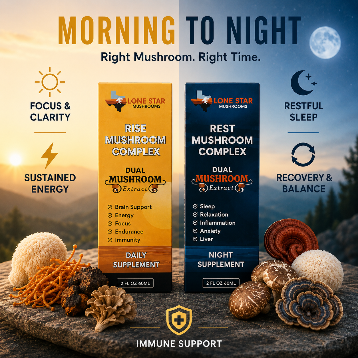 Rise by Day. Rest by Night.