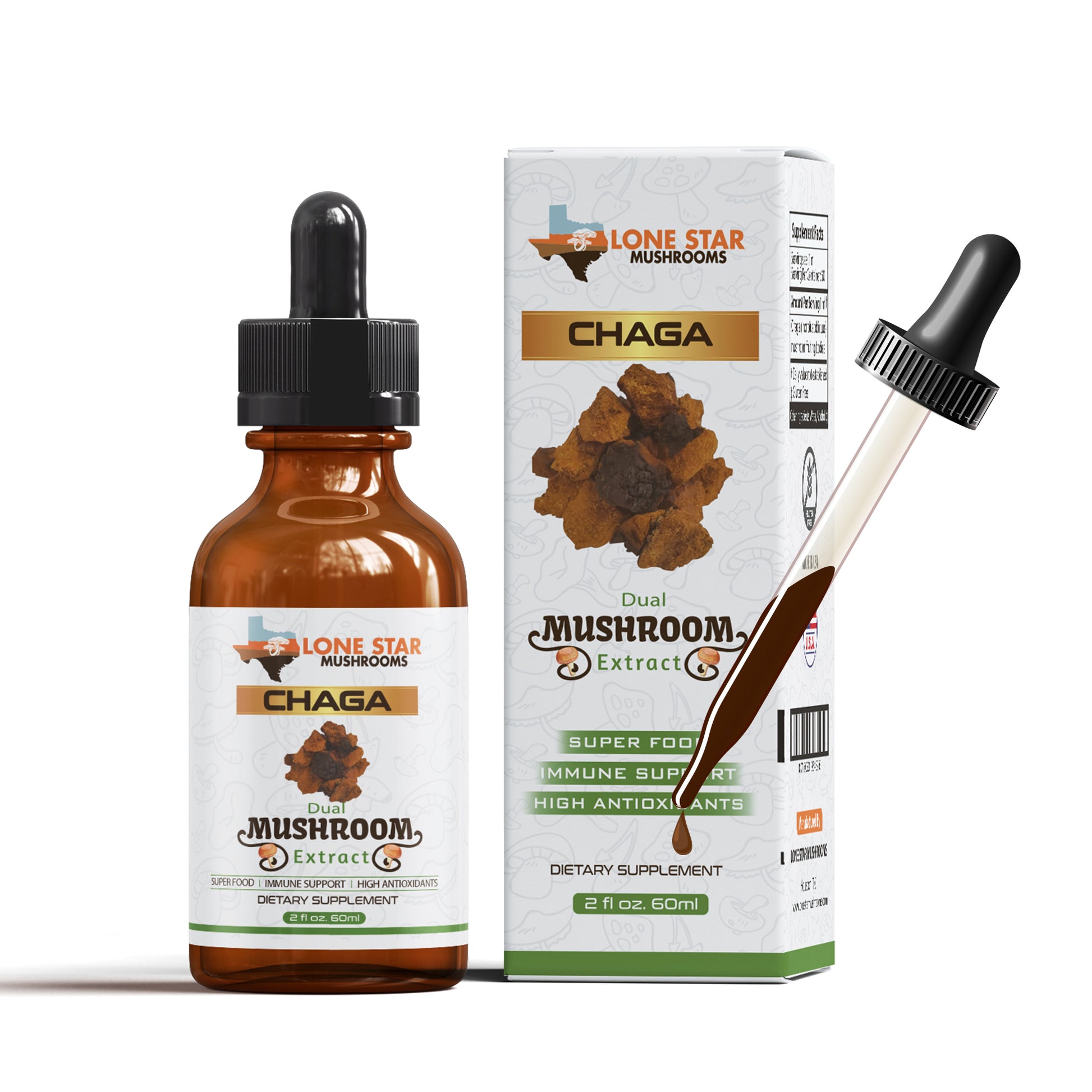 Chaga Dual Mushroom Extract