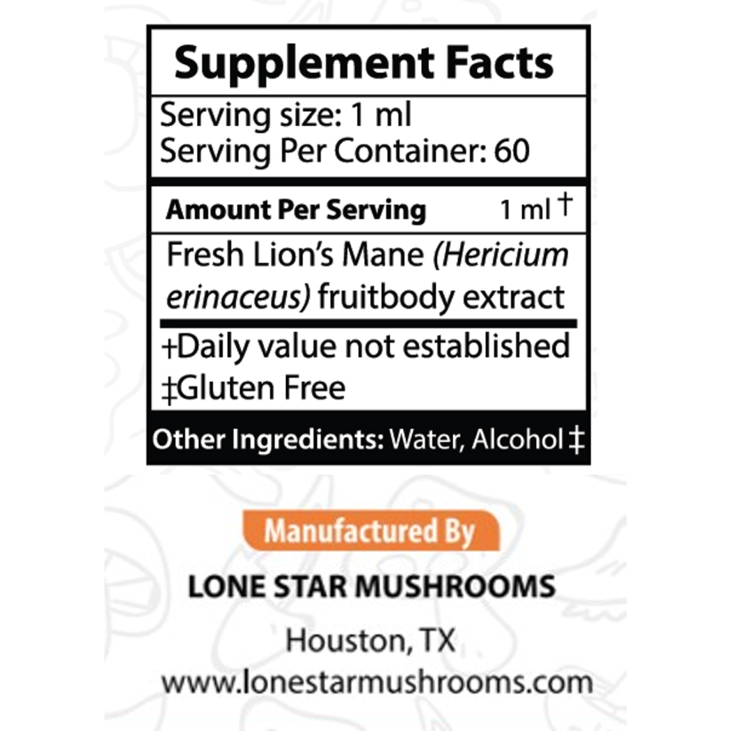 Lion's Mane Mushroom Extract Supplement